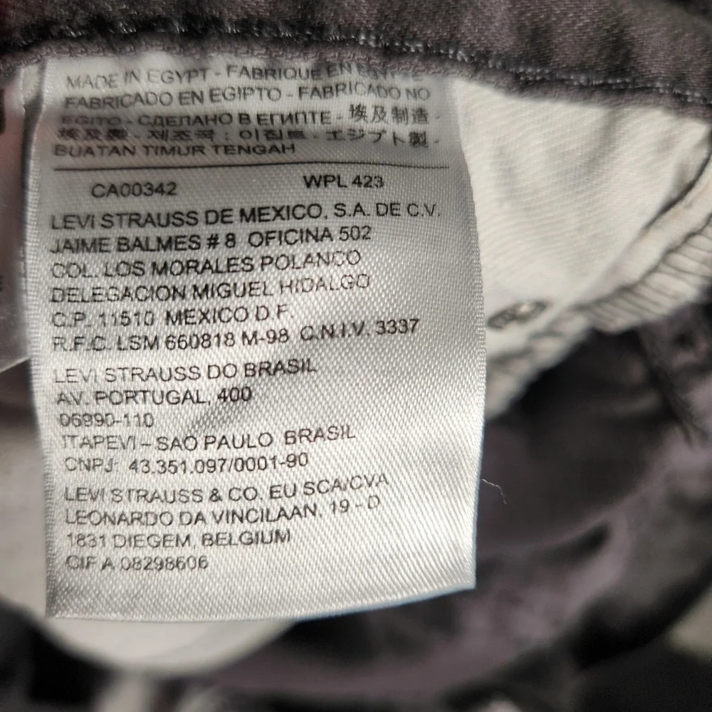 Levi's‎ 505 Jeans Men's 32X31 (Tag 32X32) Black Y2K 90s Straight